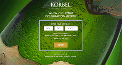 Desktop Screenshot of korbel.com